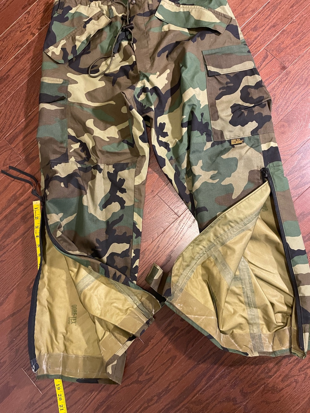 Tennier Industries 2G ECWCS Trousers Cargo Pants Camo Medium Gore Tex - Picture 5 of 10